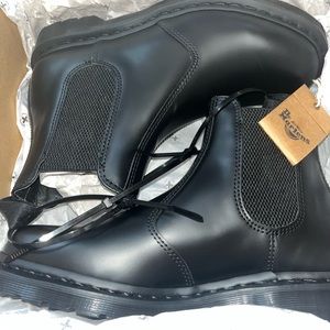 (More Pictures&Info)Dr. Martens 2976 Mono Smooth Leather Chelsea Boots in Black